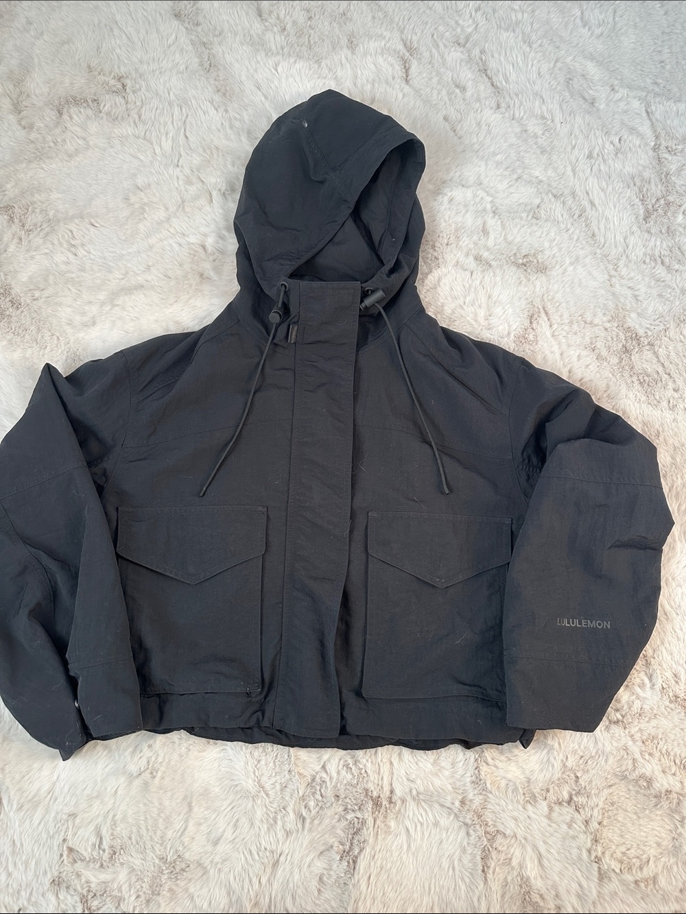 lululemon athletica Men's Black Hooded Field Jacket
